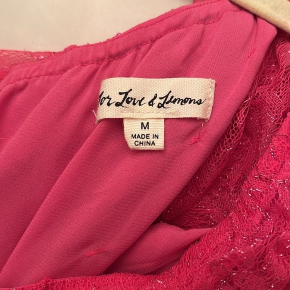 For love & lemons one shoulder mini dress - Picture 3 of 5